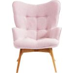 Rosa Moderne KARE DESIGN Lounge Sessel lackiert aus Buche mit Beinen 