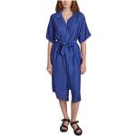 Reduzierte Blaue Elegante Sessun Midi Shirtkleider aus Viskose für Damen Größe L 