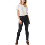 Schwarze Sessun Bio Skinny Jeans mit Reißverschluss aus Denim für Damen 