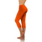 Orange Capri-Leggings & 3/4-Leggings aus Baumwolle für Damen Größe S 