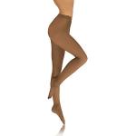 Nudefarbene Blickdichte Strumpfhosen aus Microfaser für Damen Größe 40 