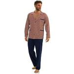Dunkelblaue Pyjamas lang aus Baumwolle für Herren Größe XL für den für den Herbst 