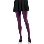 Violette Blickdichte Strumpfhosen aus Polyamid für Damen Größe M für den für den Winter 