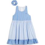 Blaue Gestreifte Ärmellose Tommy Hilfiger Kinderplaysuits & Kurze Overalls für Kinder für Mädchen Größe 140 