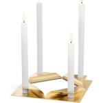 Goldene Moderne höfats Runde Kerzenständer Sets aus Metall 4-teilig 
