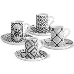 Weiße Moderne Vista Alegre Kaffeetassen-Sets aus Porzellan 4-teilig 