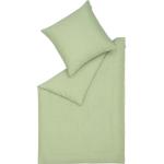 Reduzierte Grüne Musterring Satinbettwäsche mit Reißverschluss aus Baumwolle 135x200 