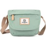 Reduzierte Pastellgrüne Damenschultertaschen & Damenshoulderbags mit Reißverschluss 