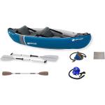 Sevylor 2-Sitzer Kajak Adventure™ Kit blau 314x88 cm aufblasbar Kanu mit 2x Einhandpaddel, 1x Doppel