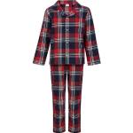 Rote Vegane Kinderschlafanzüge & Kinderpyjamas aus Flanell für Jungen 