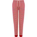 Rote Sterne SF Pyjamahosen lang aus Baumwolle für Damen Größe M 