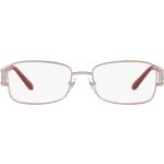Rosa Sferoflex Rechteckige Vollrand Brillen aus Metall für Herren 