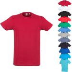 Korallenrote Kurzärmelige T-Shirts aus Baumwolle für Herren Größe M 