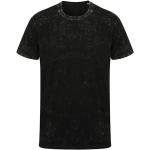 Schwarze Kurzärmelige T-Shirts aus Baumwolle für Herren Größe XXS 