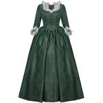 Grüne Barock-Kostüme aus Polyester für Damen Größe S 
