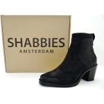 Schwarze Shabbies Amsterdam Ankle Boots & Klassische Stiefeletten aus Leder für Damen Größe 39 