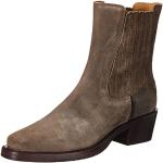 Taupefarbene Shabbies Amsterdam Cowboy-Boots & Cowboystiefeletten für Damen Größe 42 