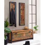 Bunte Shabby Chic Möbel Exclusive Garderoben Sets & Kompaktgarderoben lackiert aus Massivholz Breite 100-150cm, Höhe 150-200cm, Tiefe 0-50cm 3-teilig 