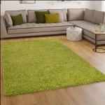 Reduzierte Grüne Unifarbene Paco Home Shaggy Teppiche aus Textil 