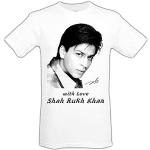 Shah Rukh Khan T-Shirt für Damen & Herren, 100% Baumwolle (S)
