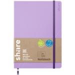 Lavendelfarbene Notizbücher & Kladden DIN A5 aus Leder 