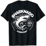 Shark Sharknado Forecast Lustige Grafik-T-Shirts T-Shirt