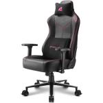 Pinke Sharkoon Gaming Stühle & Gaming Chairs aus Stahl mit Armlehne 