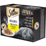 SHEBA Beutel 12x85g Delikatesse in Gelee Geflügelgeschmack - Nassfutter für Katzen in Gelee (mit Huhn, Pute, Ente, Geflügel)