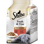 Sheba Fresh & Fine in Sauce mit Rind und Huhn Portionsbeutel Multipack 6 x 50 g