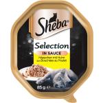 Sheba Selection in Sauce Trockenfutter für Katzen mit Huhn 