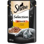 Sheba Selection in Sauce Katzenfutter mit Geflügel 