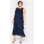 Marineblaue Sheego Maxi Lange Abendkleider für Damen Größe 3 XL Große Größen 