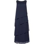 Marineblaue Sheego Festliche Kleider mit Pailletten für Damen Große Größen 