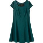 Grüne Elegante Nachhaltige Abendkleider A-Linie mit Reißverschluss für Damen Größe XL Große Größen für den für den Winter 