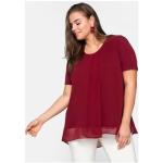 Rubinrote Elegante Halblangärmelige Sheego Blusenshirts & Schlusen für Damen Größe XL Große Größen 