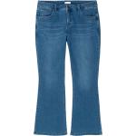 Blaue Sheego Denim Bootcut Jeans aus Denim für Damen Größe XL Große Größen 