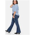 Blaue Bestickte Sheego Denim Jeans mit Stickerei aus Denim für Damen Größe XL Große Größen 