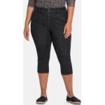 Reduzierte Schwarze Sheego Capri-Jeans aus Denim Einheitsgröße Große Größen 