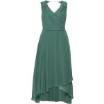 Grüne Abendkleider rückenfrei mit Reißverschluss aus Chiffon für Damen Größe XXL Große Größen 