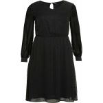 Schwarze Maxi V-Ausschnitt Lange Abendkleider durchsichtig aus Chiffon für Damen Größe XL Große Größen 