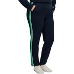 Reduzierte Mitternachtsblaue Unifarbene Sportliche Sheego Freizeithosen mit Galonstreifen aus Jersey für Damen Größe XL Große Größen 