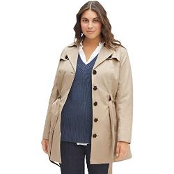 Sheego Damen Große Größen Trenchcoat als Klassiker und Kombipartner Trenchcoat Citywear klassisch Zierknöpfe unifarben