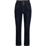 Blaue High Waist Jeans aus Denim für Damen Größe XXL Große Größen 