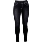 Schwarze Bestickte Jeans mit Stickerei aus Denim für Damen Große Größen 
