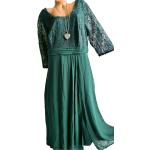 Tannengrüne Sheego Festliche Kleider mit Pailletten für Damen Große Größen 