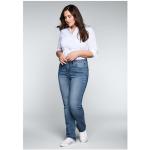Blaue Sheego Denim Stretch-Jeans aus Denim für Damen Größe XXL Große Größen 