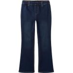 Dunkelblaue Sheego Denim Nachhaltige Bootcut Jeans aus Baumwollmischung für Damen Größe XL Große Größen 