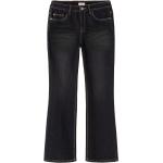 Schwarze Sheego Denim Nachhaltige Bootcut Jeans aus Denim für Damen Große Größen 