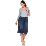 Dunkelblaue Sheego Denim Jeansröcke aus Denim für Damen Größe 3 XL Große Größen 
