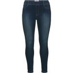 Dunkelblaue Bestickte Sheego Denim Jeans mit Stickerei aus Denim für Damen Größe M Große Größen 